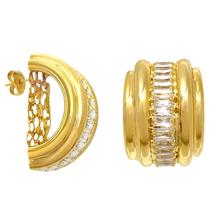 Earrings Sarah Accessori Moda | Orecchini Snail Swarovski