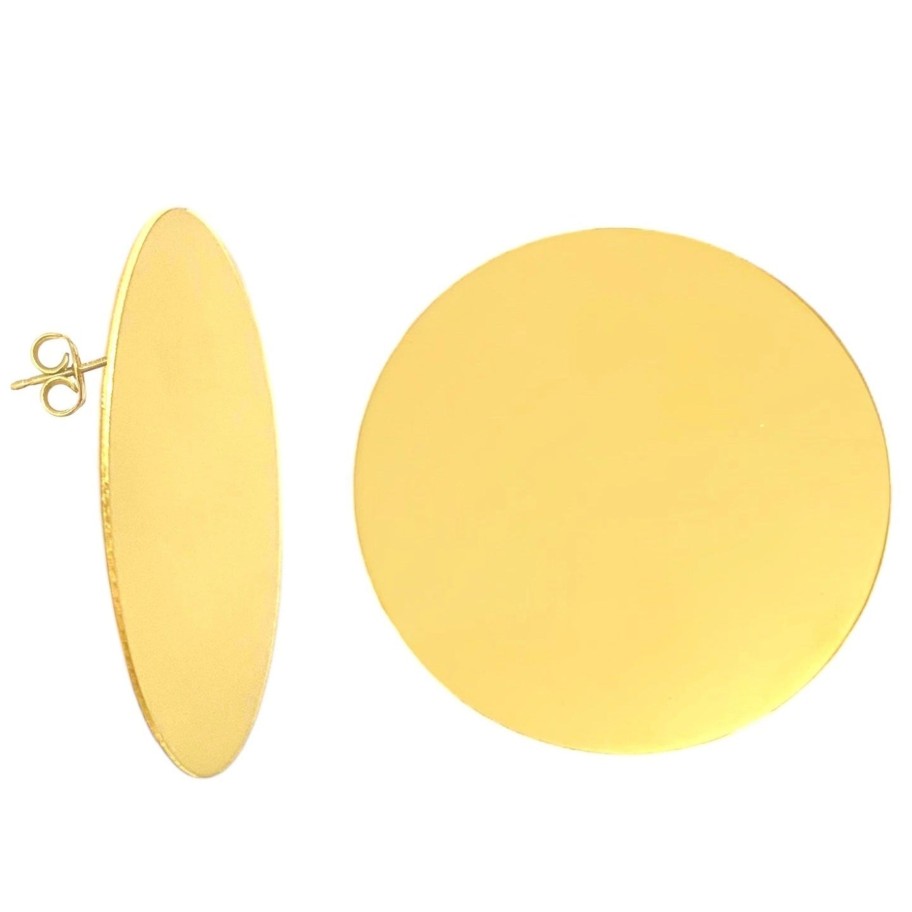 Earrings Sarah Luxury | Orecchini Disk Shiny