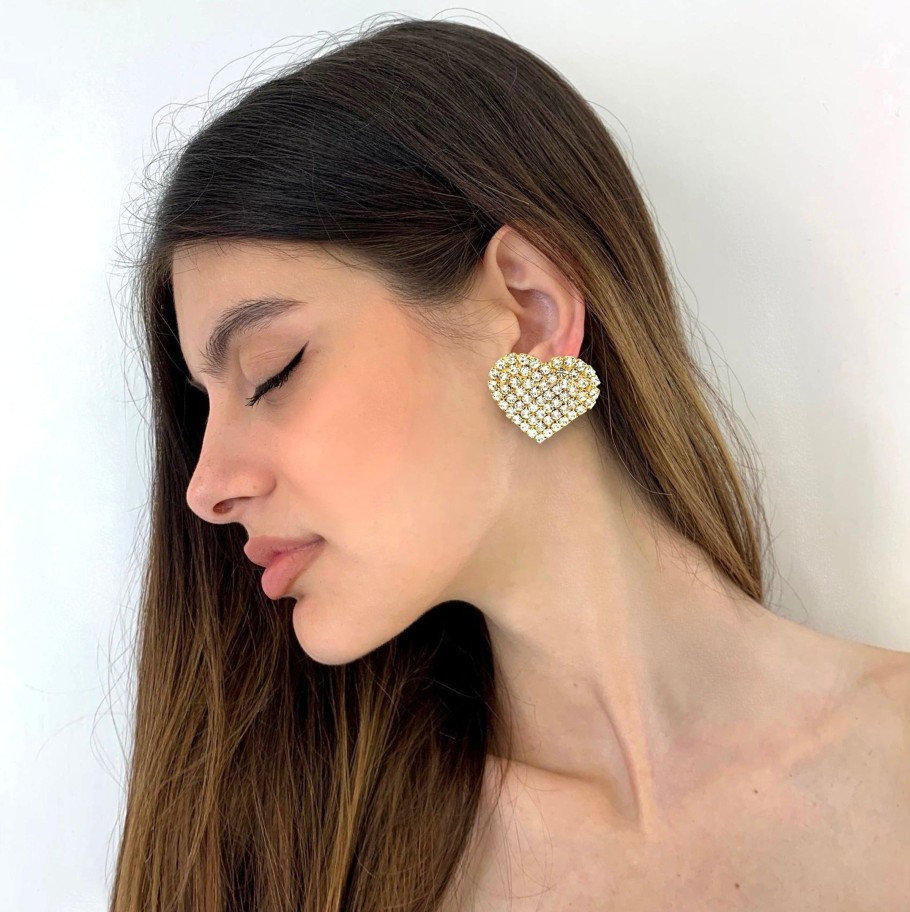 Earrings Sarah Accessori Moda | Orecchini Cuori Swarovski