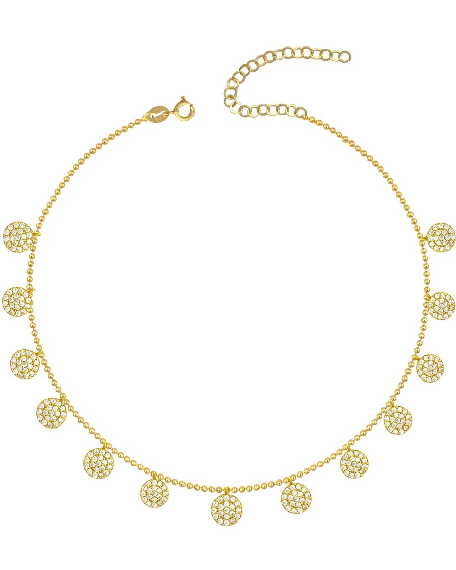 Necklaces Sarah Luxury | Luxury Full Diskette Necklace