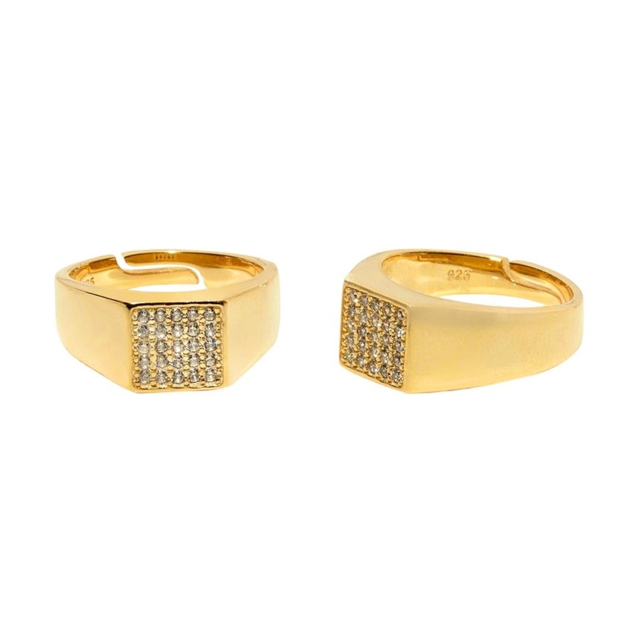 Rings Sarah Luxury | Anello Chevalier Mini Square