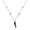 Necklaces Pesavento | Collana Polvere Corno Rose/Black