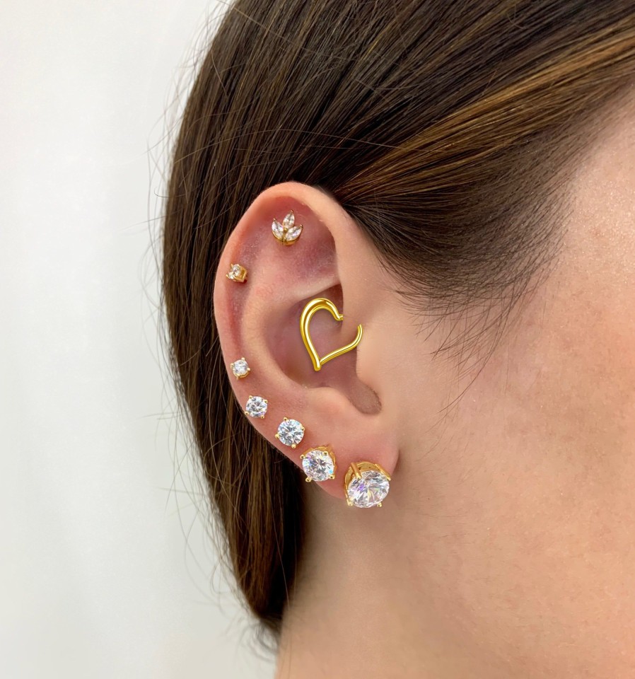 Earrings Sarah Luxury | Piercing Heart