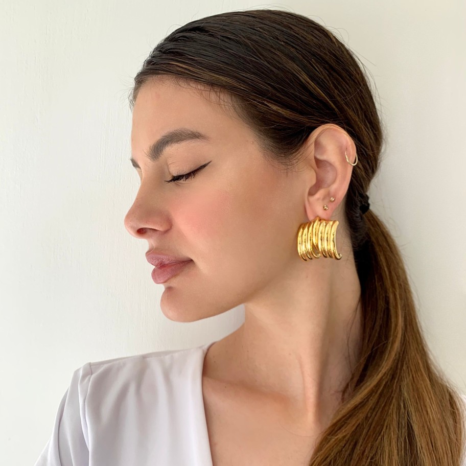 Earrings Sarah Accessori Moda | Orecchini Maxi Snail Easy