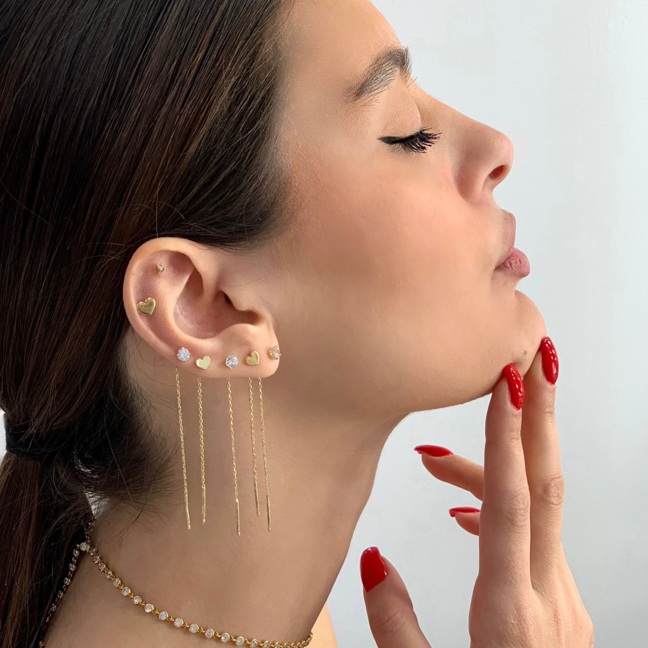 Earrings Sarah Luxury | Orecchini Chain Love