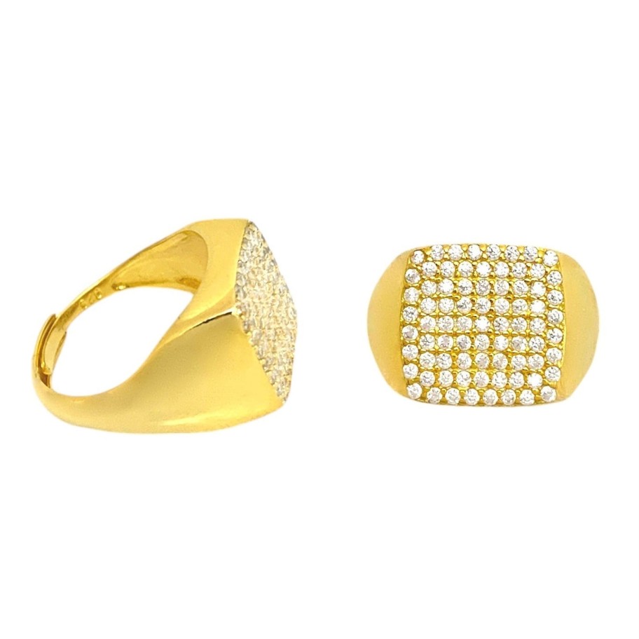 Rings Sarah Luxury | Luxury Square Chevalier Ring