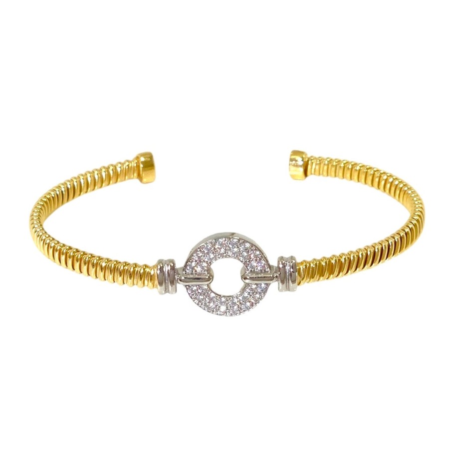 Bracelets Marcello Pane | Bracciale Tubo Circle Gold