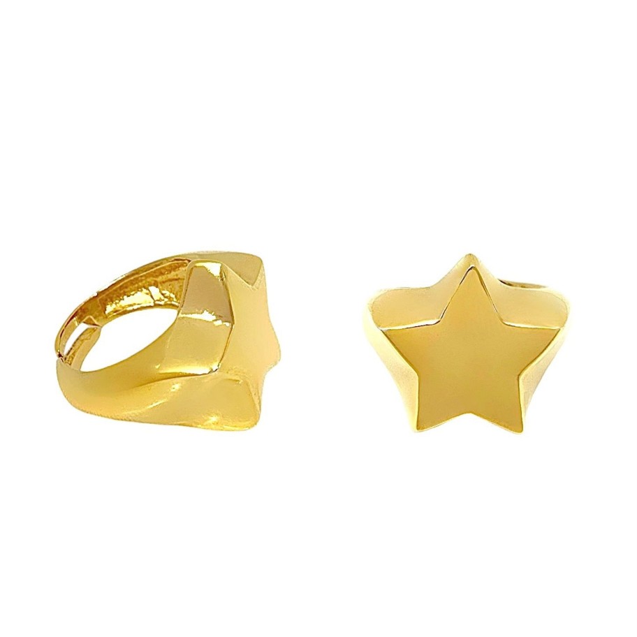 Rings Sarah Luxury | Smooth Star Chevalier Ring