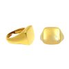 Rings Sarah Luxury | Smooth Square Chevalier Ring