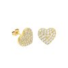 Earrings Sarah Luxury | Luxury Hearts On The Lobe