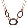 Necklaces Pesavento | Collana Polvere Circle Rose/Black