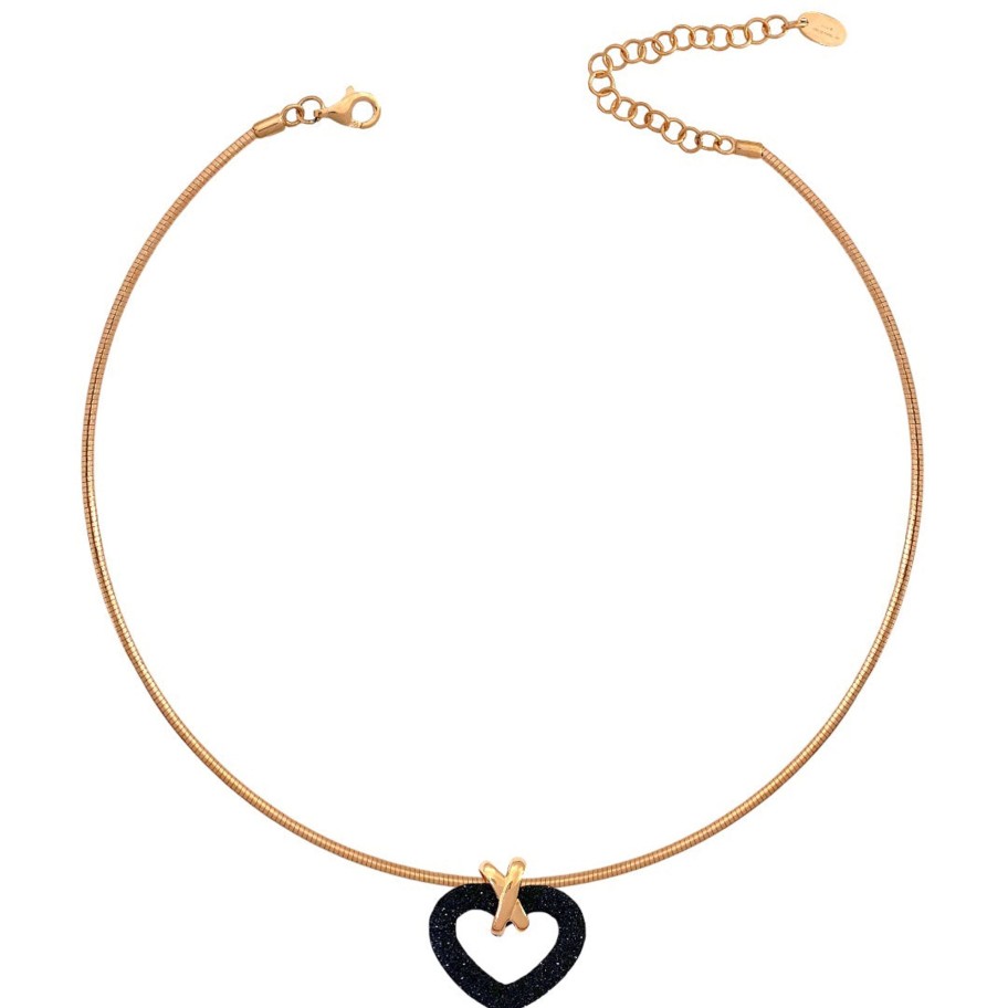 Necklaces Pesavento | Collana Love Dna Rose/Black