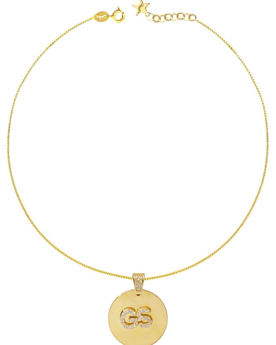 Necklaces Articoli personalizzabili | Collana Letter Disk