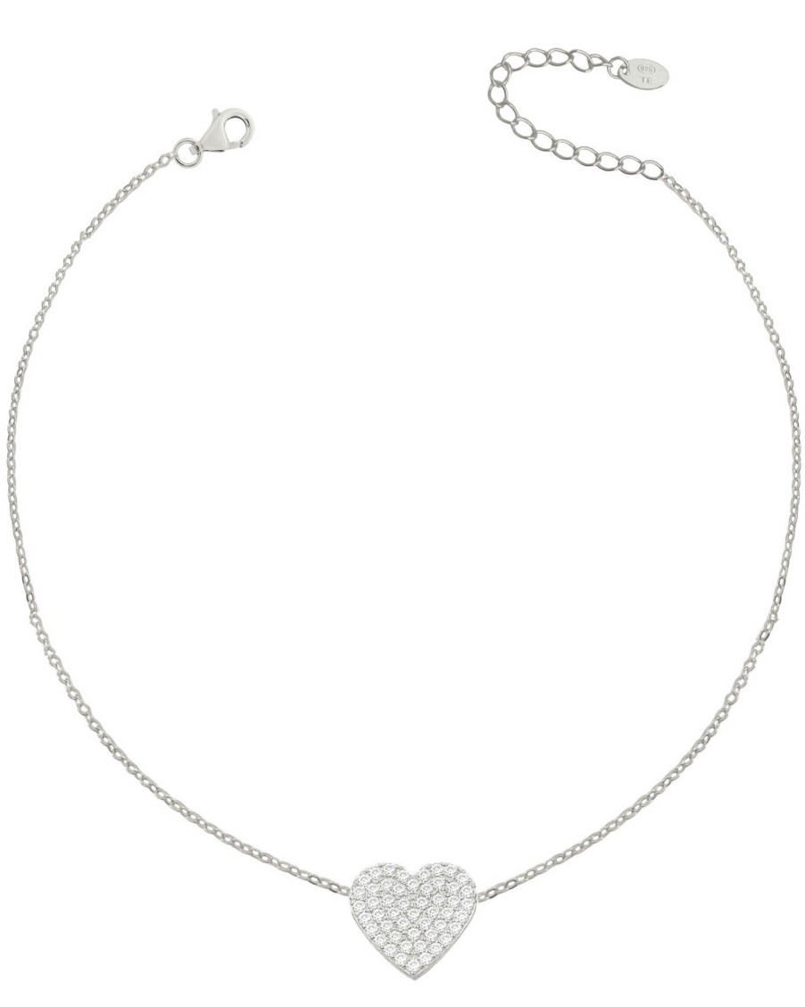 Necklaces Sarah Luxury | Love Necklace With Zircons