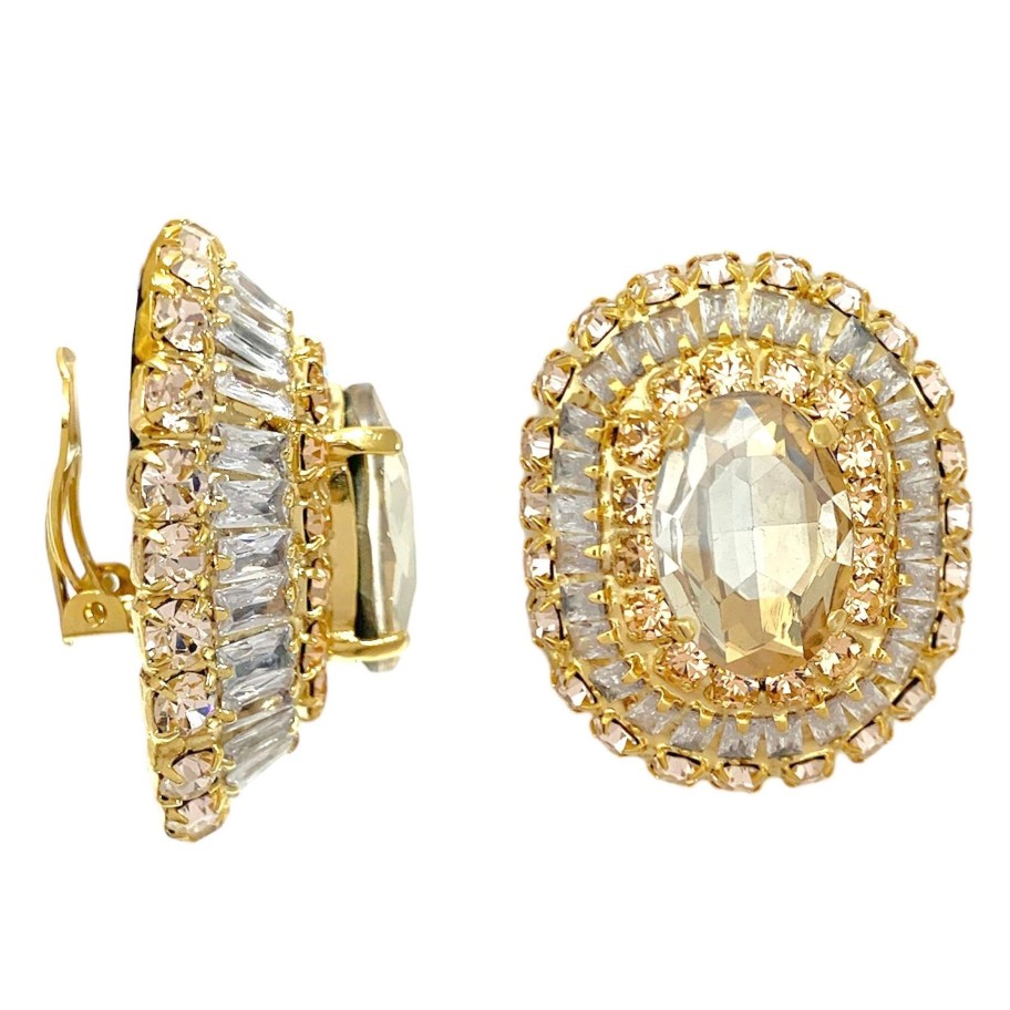 Earrings Sarah Accessori Moda | Orecchini Botton Swarovski