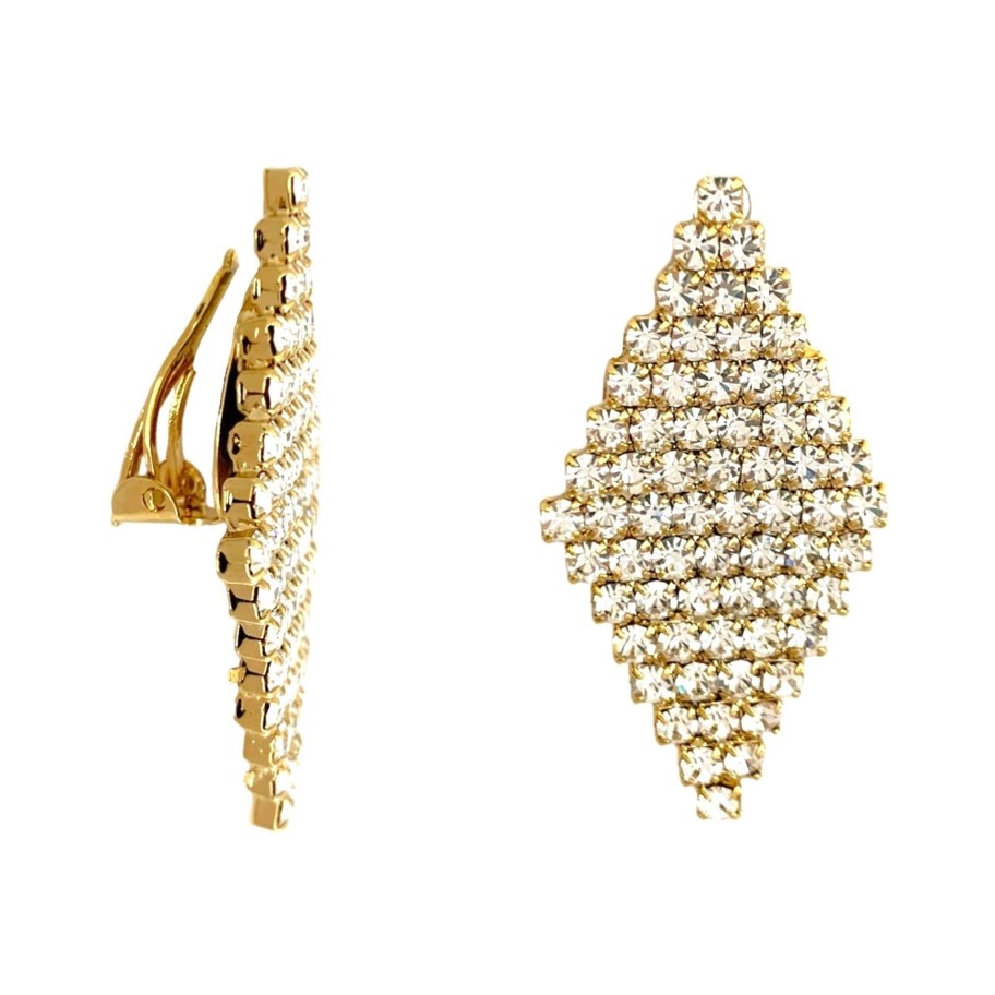 Earrings Sarah Accessori Moda | Orecchini Rombo Swarovskin