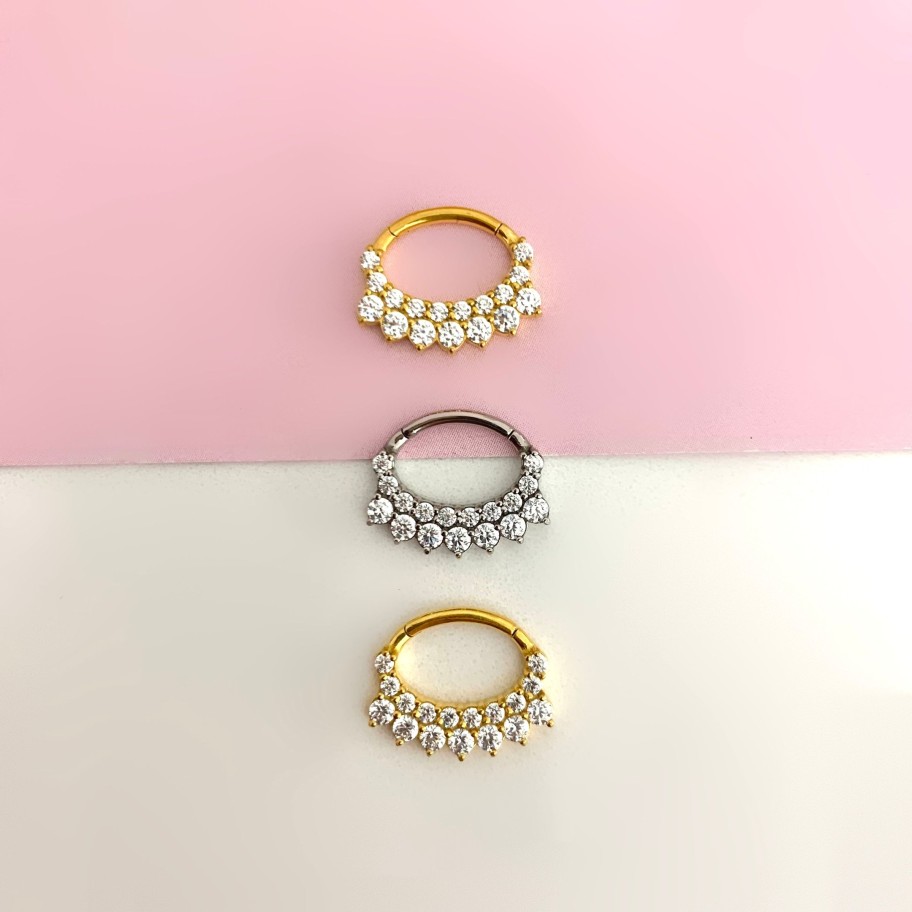 Earrings Sarah Luxury | Piercing Oval Merletto