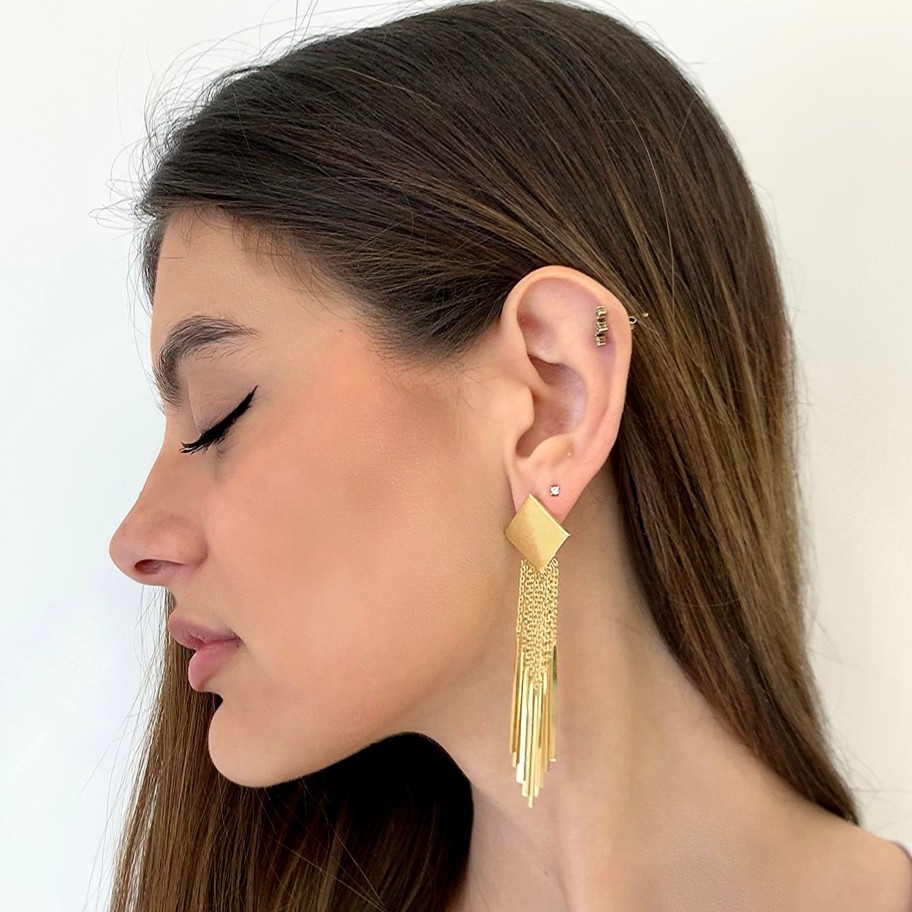 Earrings Sarah Luxury | Orecchini Strong Pendent