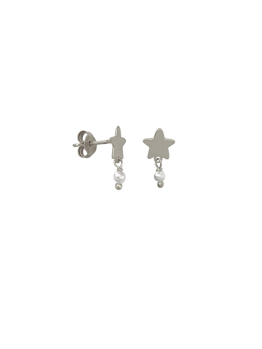 Earrings Sarah Luxury | Orecchini Pearl Star