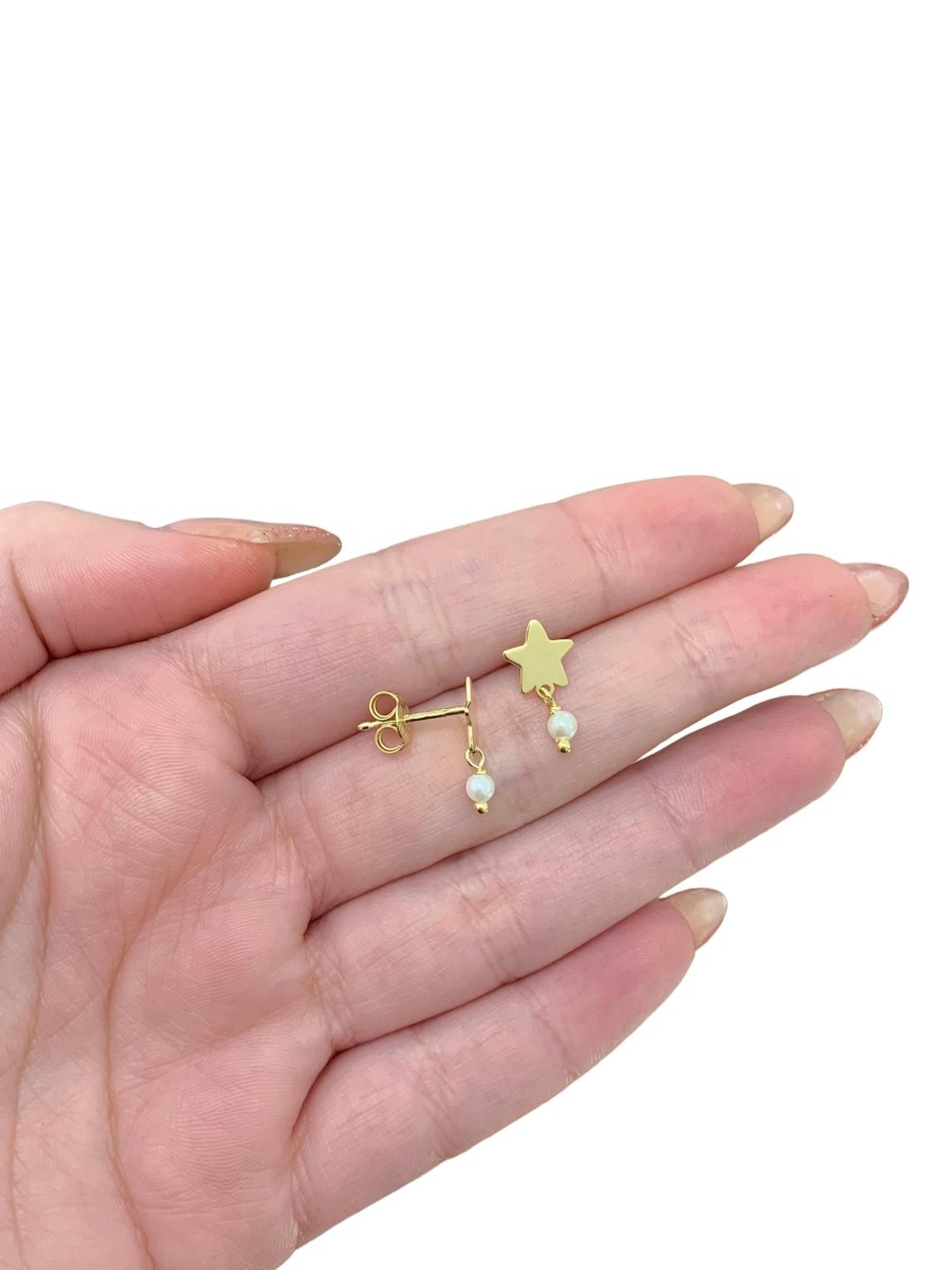 Earrings Sarah Luxury | Orecchini Pearl Star